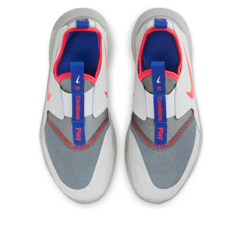 (GS) Nike Flex Runner SE 'Particle Grey Bright Crimson' DC9237-001 - Image 4