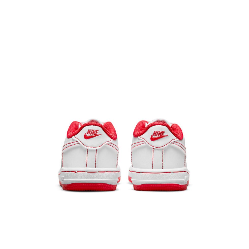 (TD) Nike Force 1 'Contrast Stitch - White University Red' DC9671-100 - Image 5