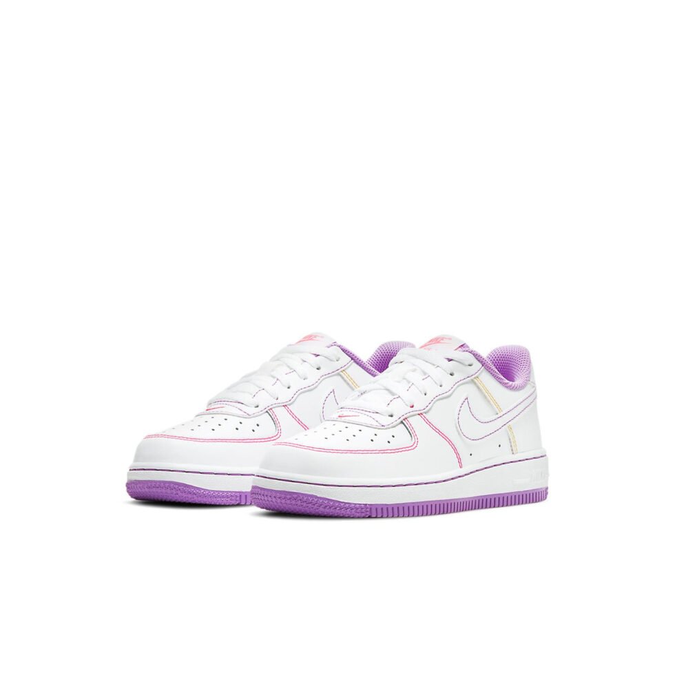 (PS) Nike Force 1 'Contrast Stitch - Fuchsia Glow' DC9672-110 - Image 3