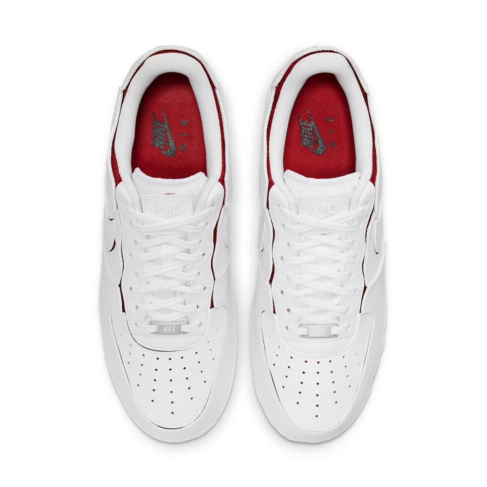 Nike Air Force 1/1 'White Varsity Red' DC9895-100 - Image 4