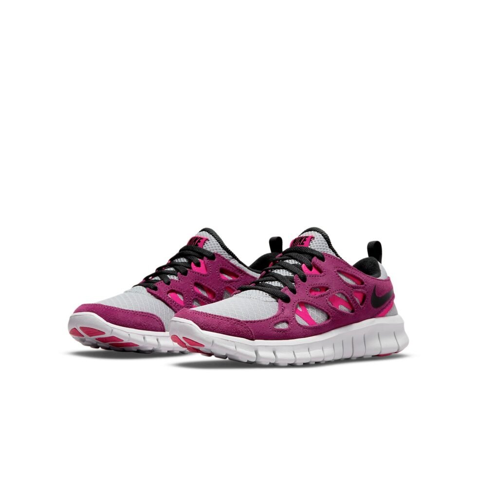 (GS) Nike Free Run 2 'Pure Platinum Sangria' DD0163-001 - Image 3
