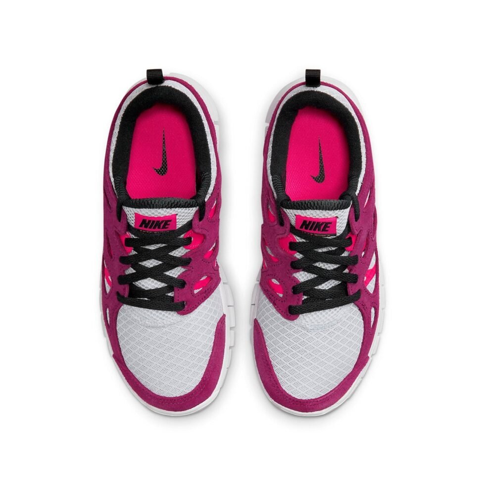 (GS) Nike Free Run 2 'Pure Platinum Sangria' DD0163-001 - Image 4
