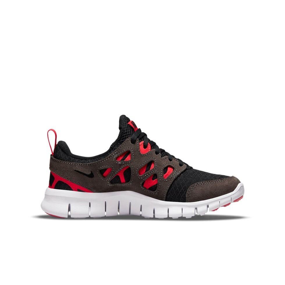 (GS) Nike Free Run 2 'Black Siren Red' DD0163-002 - Image 2
