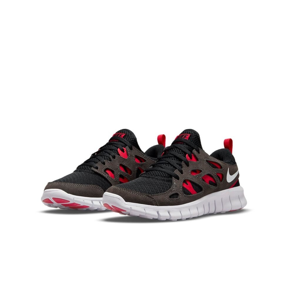 (GS) Nike Free Run 2 'Black Siren Red' DD0163-002 - Image 3