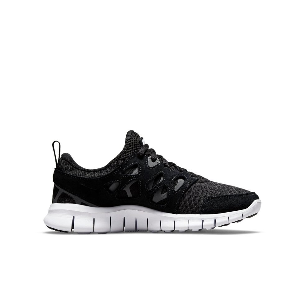 (GS) Nike Free Run 2 'Black White' DD0163-004 - Image 2