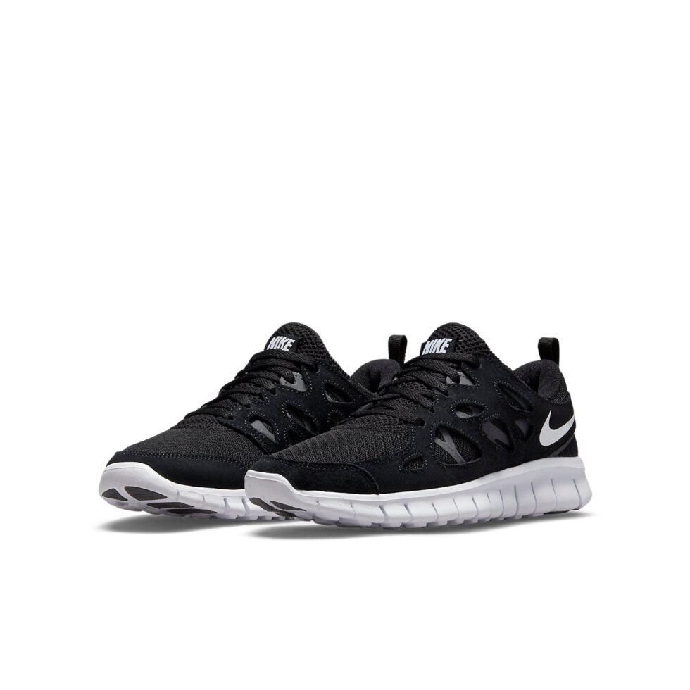 (GS) Nike Free Run 2 'Black White' DD0163-004 - Image 3