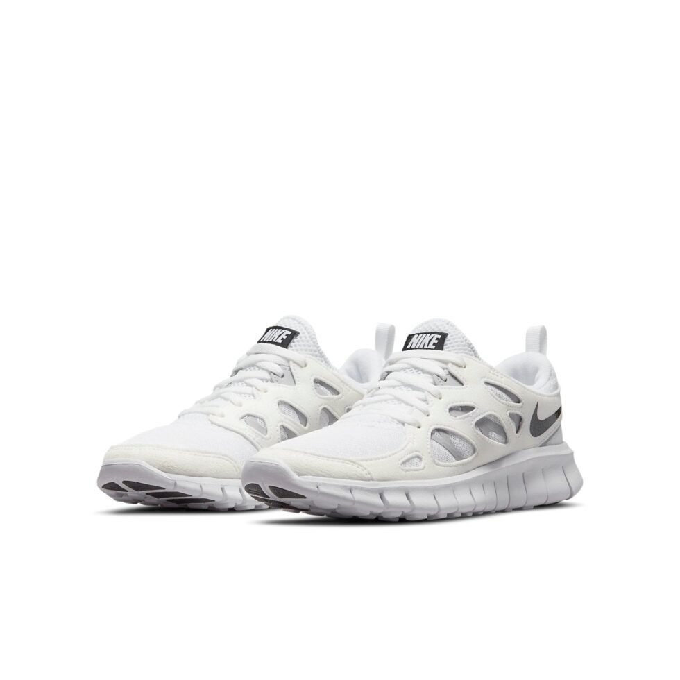 (GS) Nike Free Run 2 'White Black' DD0163-100 - Image 3