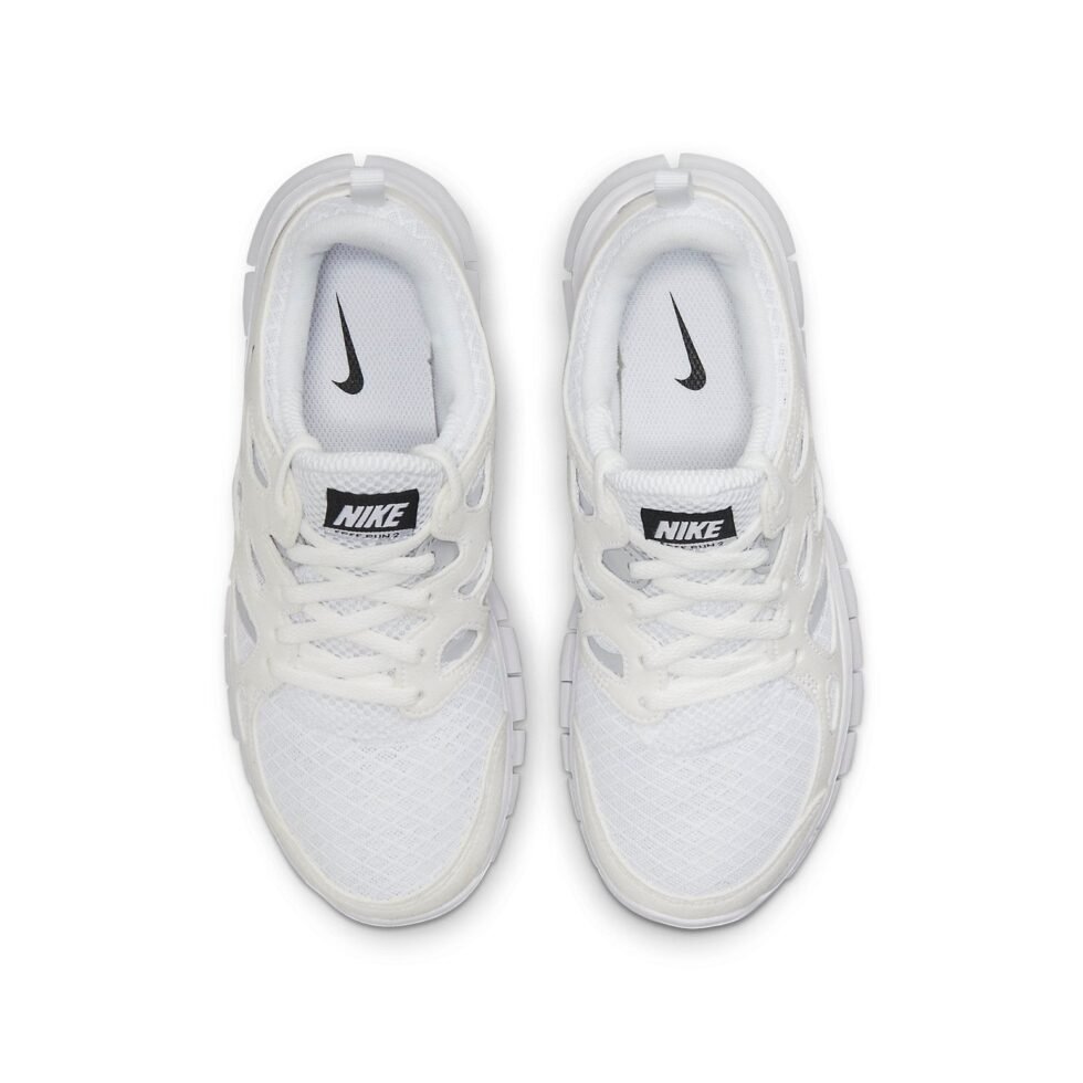 (GS) Nike Free Run 2 'White Black' DD0163-100 - Image 4