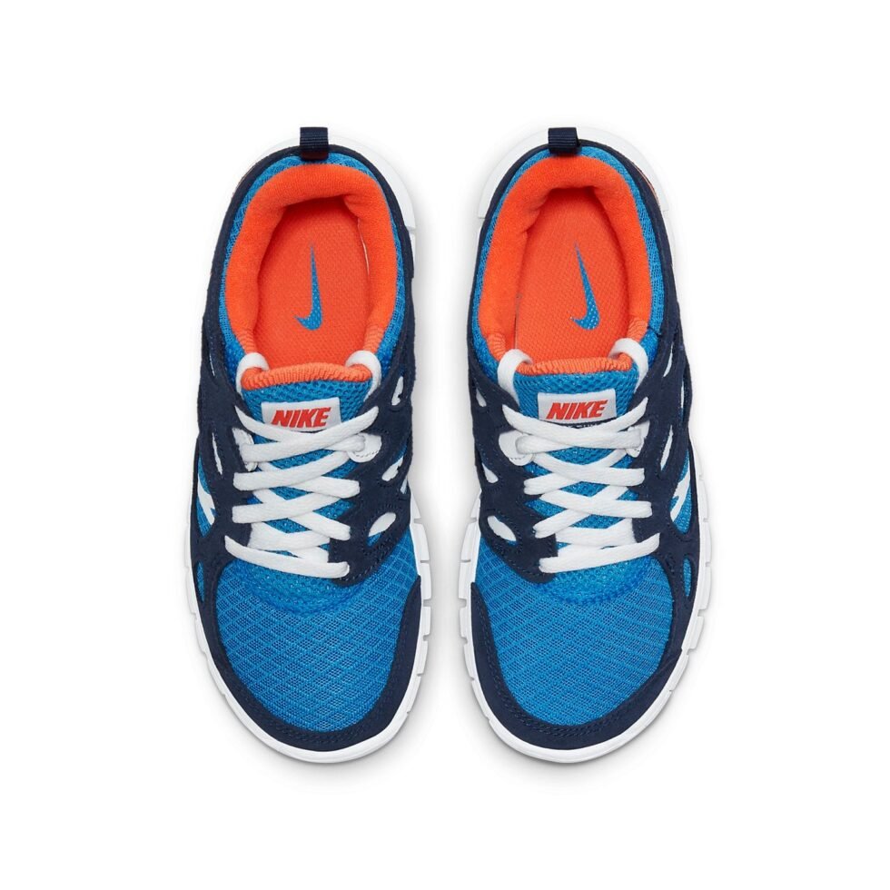 (GS) Nike Free Run 2 'Light Photo Blue Orange' DD0163-403 - Image 4
