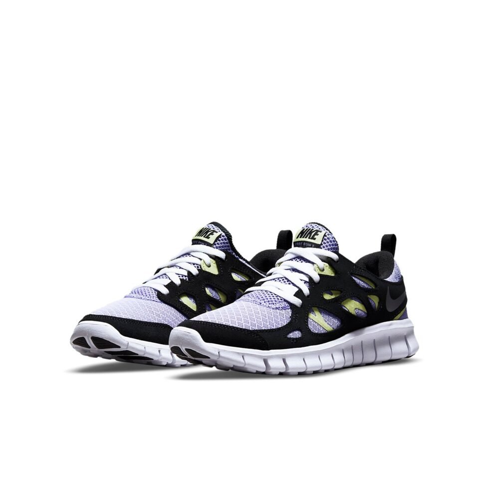 (GS) Nike Free Run 2 'Purple Pulse Light Lemon Twist' DD0163-500 - Image 3