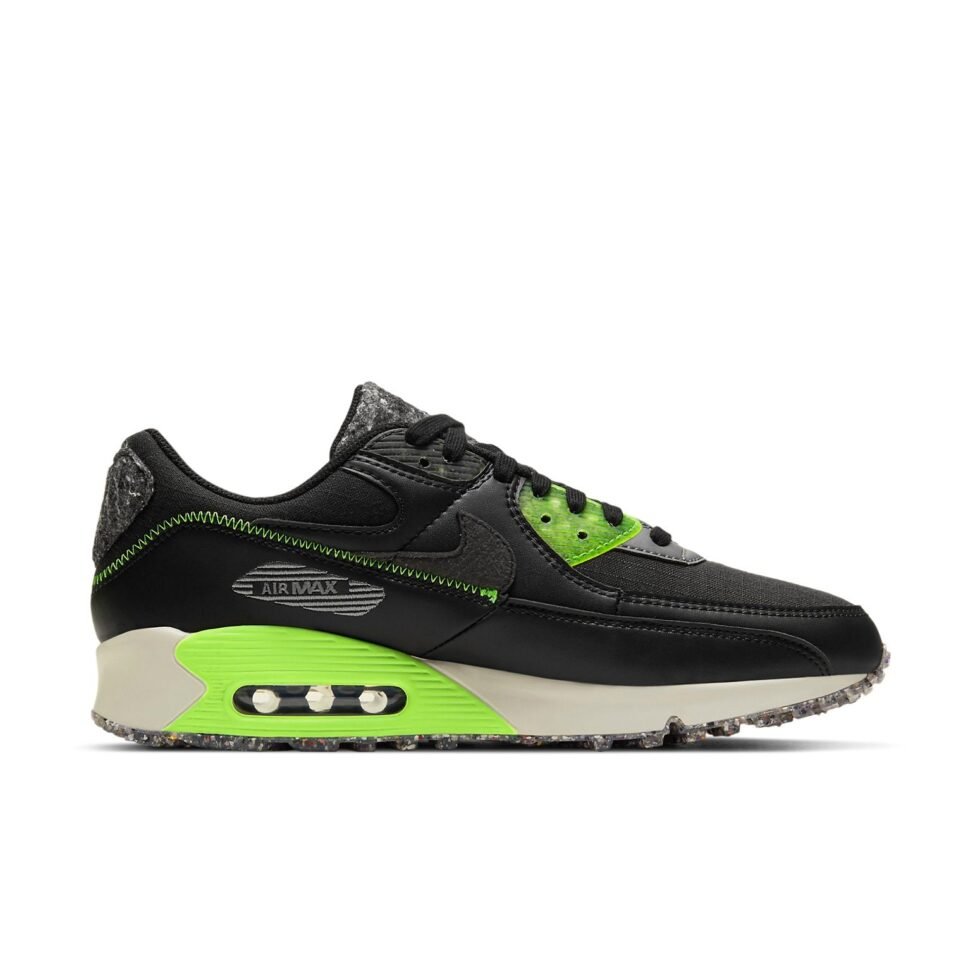 Nike Air Max 90 M2Z2 'Recycled Wool Pack - Black Electric Green' DD0383-001 - Image 2