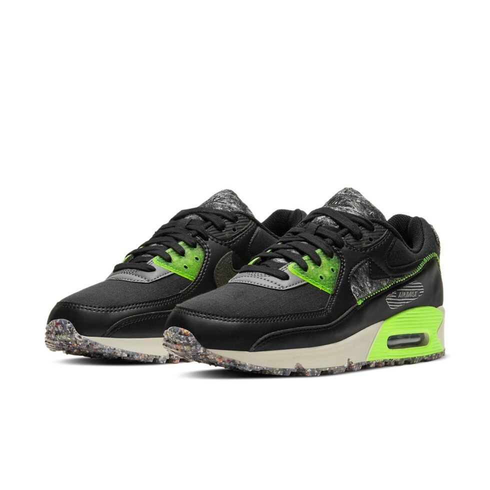 Nike Air Max 90 M2Z2 'Recycled Wool Pack - Black Electric Green' DD0383-001 - Image 3