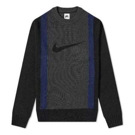 Nike SB Crew Knit Sweater Black & Dark Smoke Grey DD0578-010