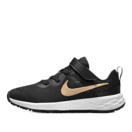 (PS) Nike Revolution 6 'Black Metallic Gold' DD1095-002