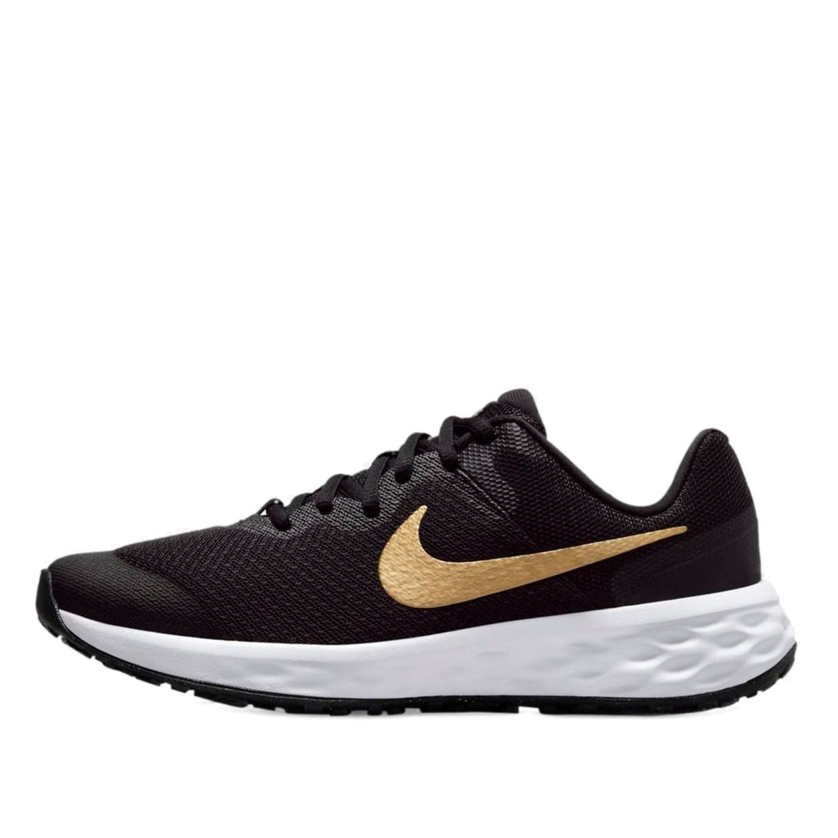 (GS) Nike Revolution 6 'Black Metallic Gold' DD1096-002
