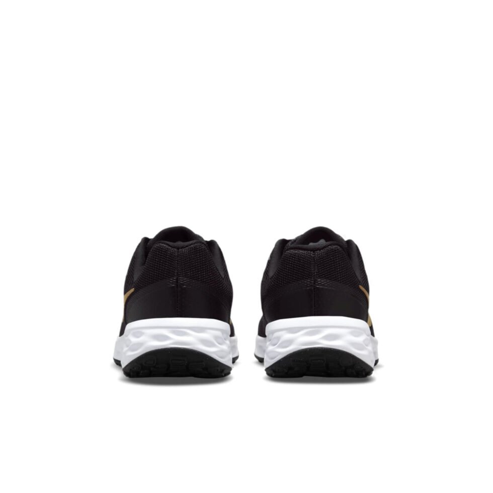 (GS) Nike Revolution 6 'Black Metallic Gold' DD1096-002 - Image 5