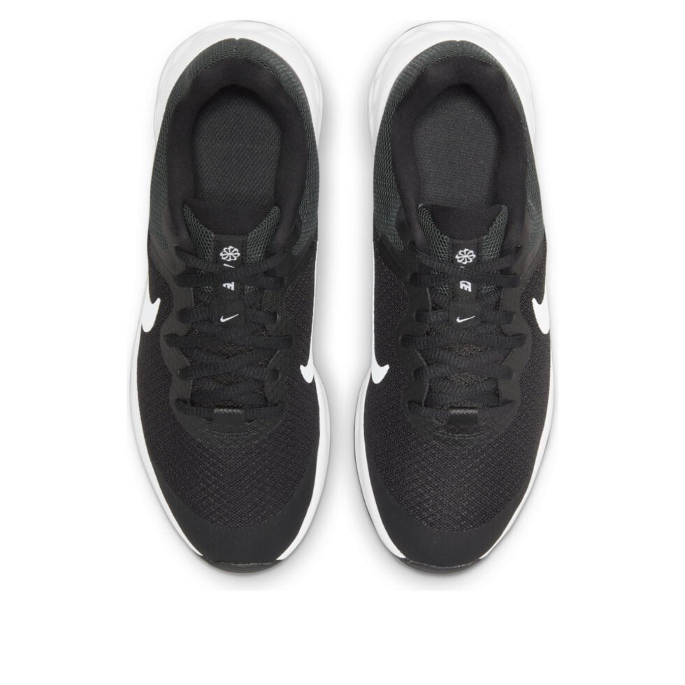 (GS) Nike Revolution 6 'Black White' DD1096-003 - Image 2