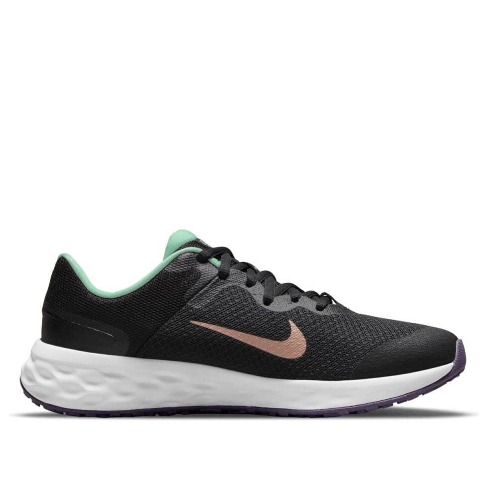 (GS) Nike Revolution 6 'Black Mint Foam' DD1096-005 - Image 2