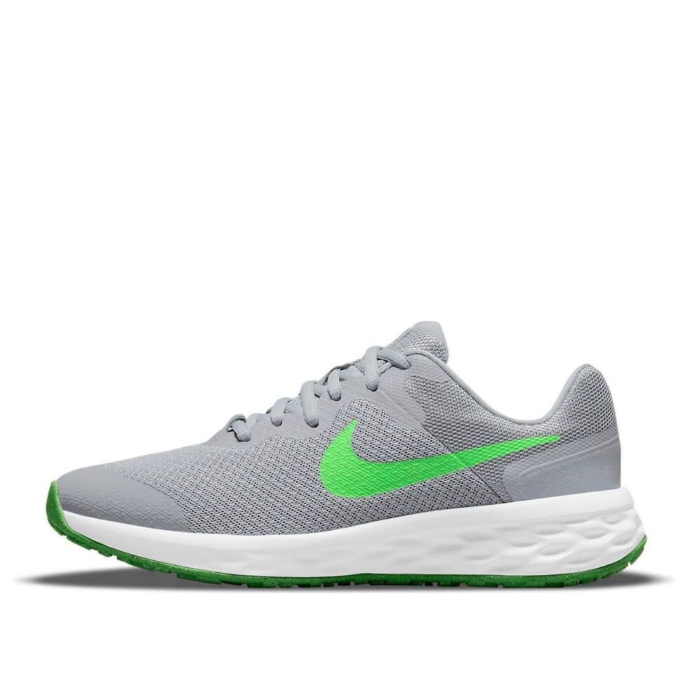 (GS) Nike Revolution 6 'Light Smoke Grey Green Strike' DD1096-009