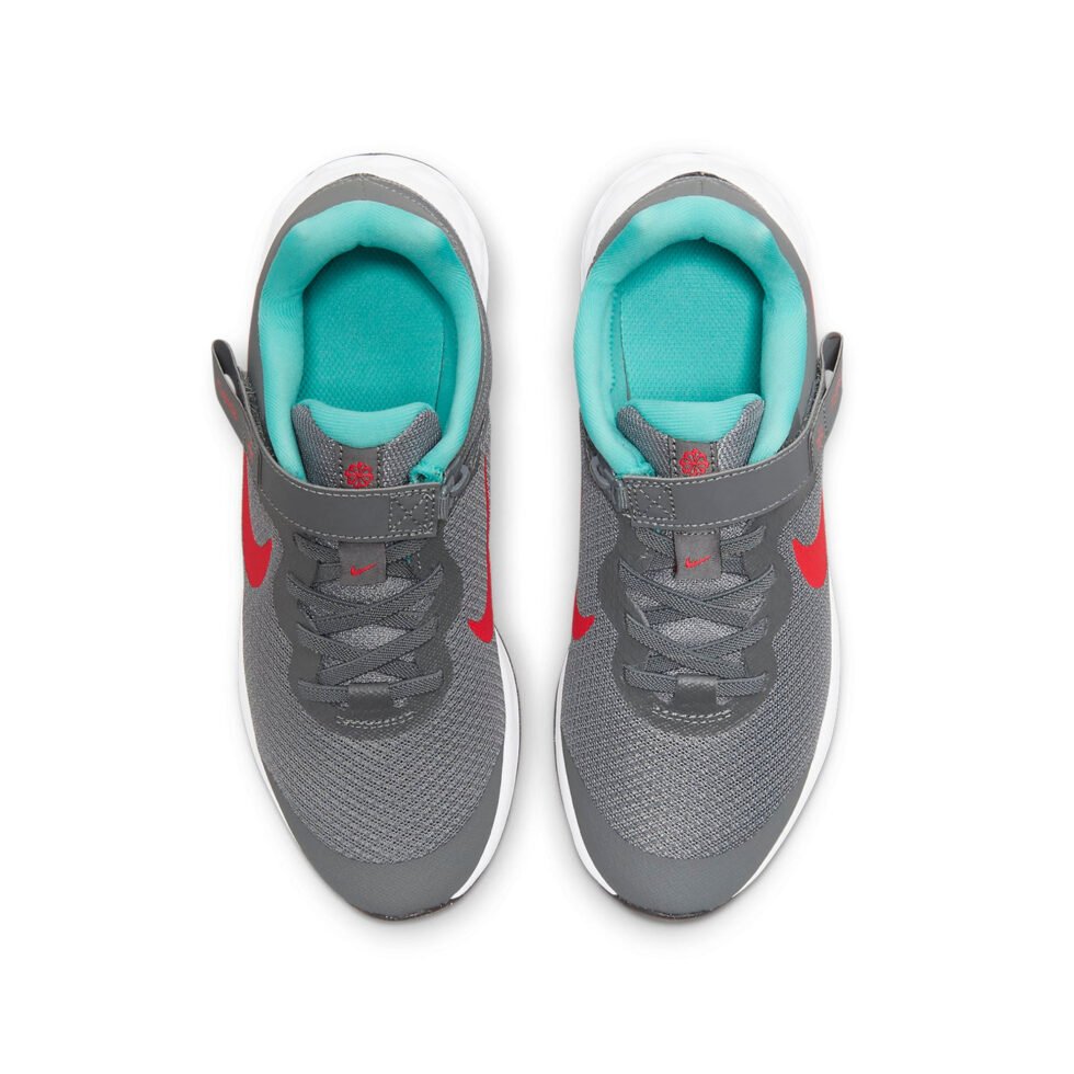 (GS) Nike Revolution 6 FlyEase 'Smoke Grey Siren Red' DD1113-006 - Image 4