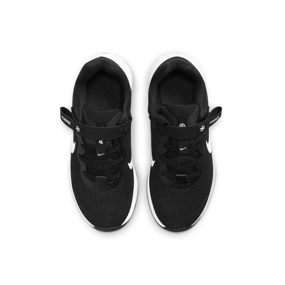 (PS) Nike Revolution 6 FlyEase 'Black White' DD1114-003 - Image 4