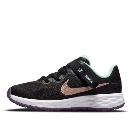 (PS) Nike Revolution 6 FlyEase 'Black Mint Foam' DD1114-005