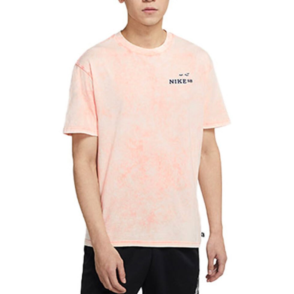 Nike SB Skateboard Back Printing Washed Sports Skateboard Short Sleeve Red DD1288-693 - Image 4