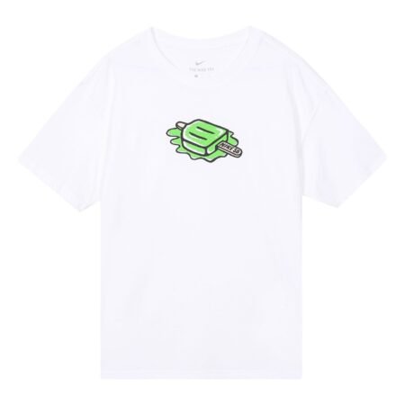 Nike SB Casual Sports Round Neck Skateboard Short Sleeve White DD1317-100