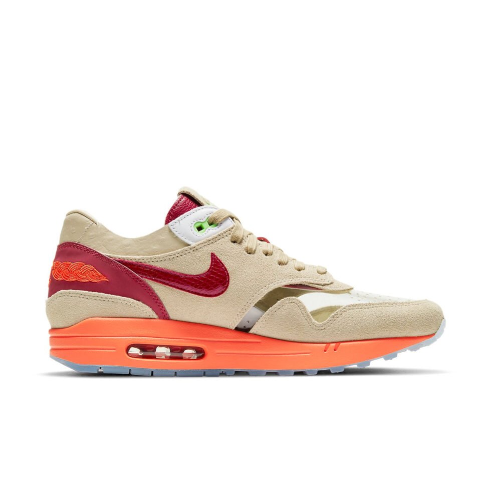 Nike x CLOT Air Max 1 'Kiss of Death' 2021 DD1870-100 - Image 2
