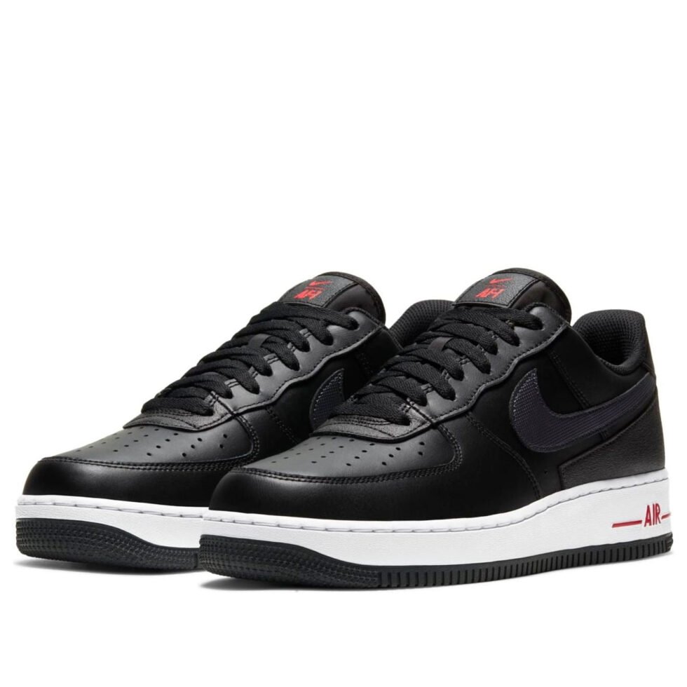 Nike Air Force 1 Low 'Technical Stitch - Bred' DD7113-001 - Image 3