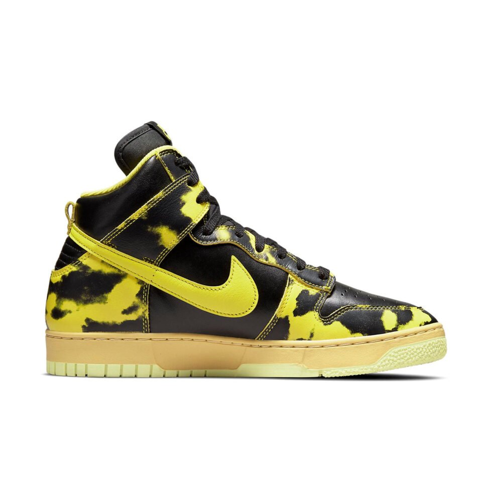 Nike Dunk High 1985 'Yellow Acid Wash' DD9404-001 - Image 2