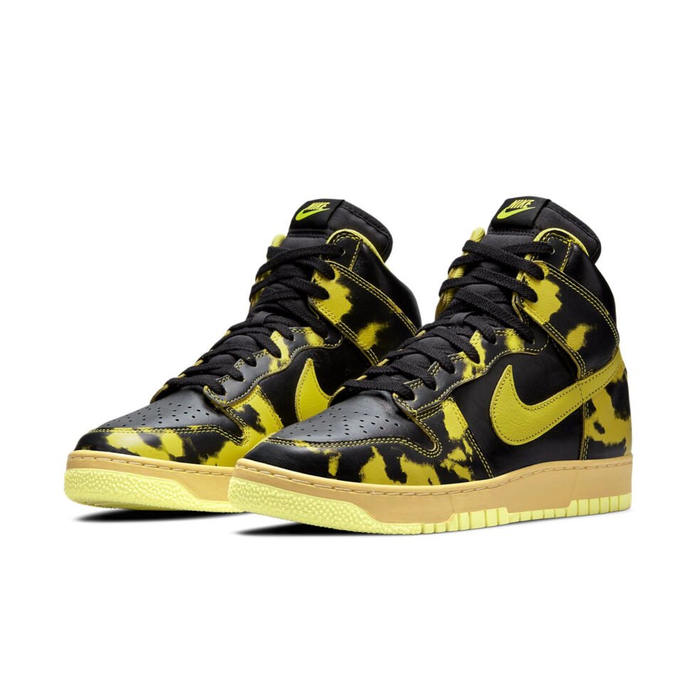 Nike Dunk High 1985 'Yellow Acid Wash' DD9404-001 - Image 3
