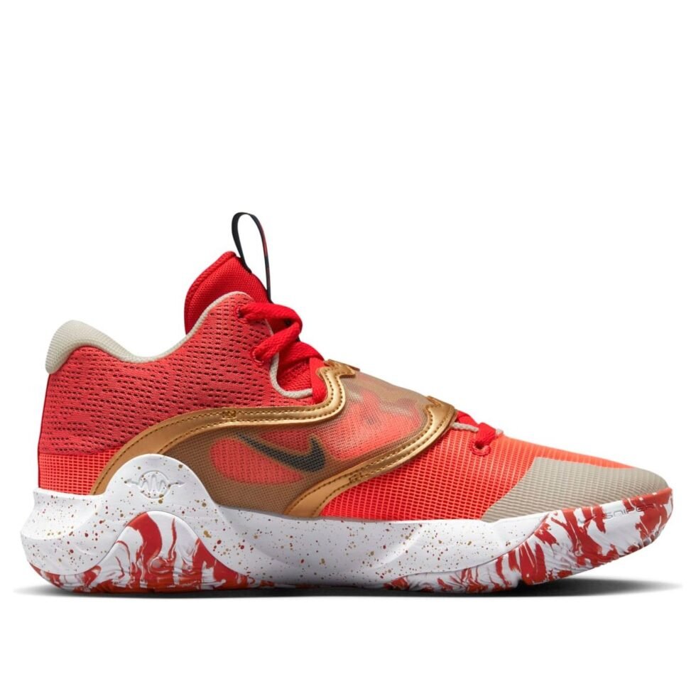 Nike KD Trey 5 X 'University Red Metallic Gold' DD9538-600 - Image 2