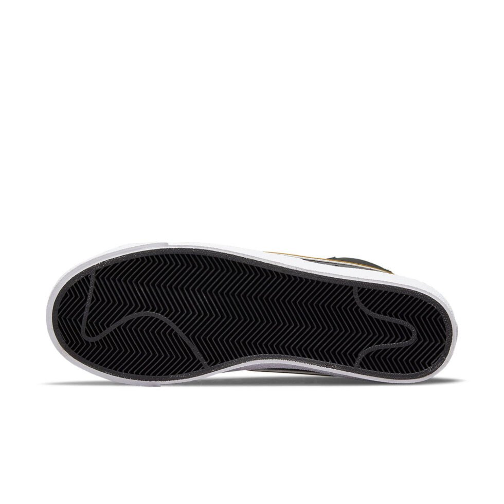 (WMNS) Nike Blazer Mid '77 Essential 'Black Metallic Gold' DH0070-001 - Image 6