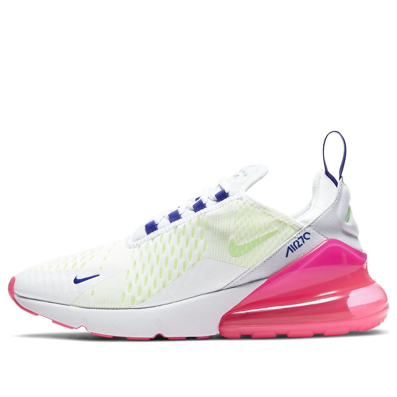 (WMNS) Nike Air Max 270 'White Pink Blast Volt' DH0252-100