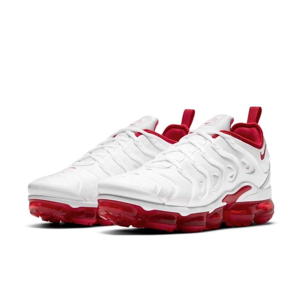 Nike Air VaporMax Plus 'White University Red' DH0279-100 - Image 3