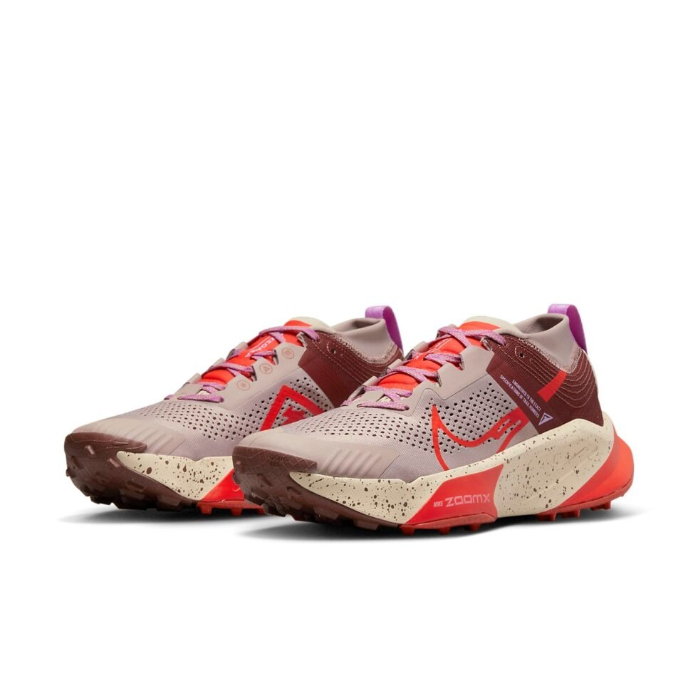 Nike ZoomX Zegama Trail 'Diffused Taupe Dark Pony Sand Drift Picante Red' DH0623-200 - Image 3