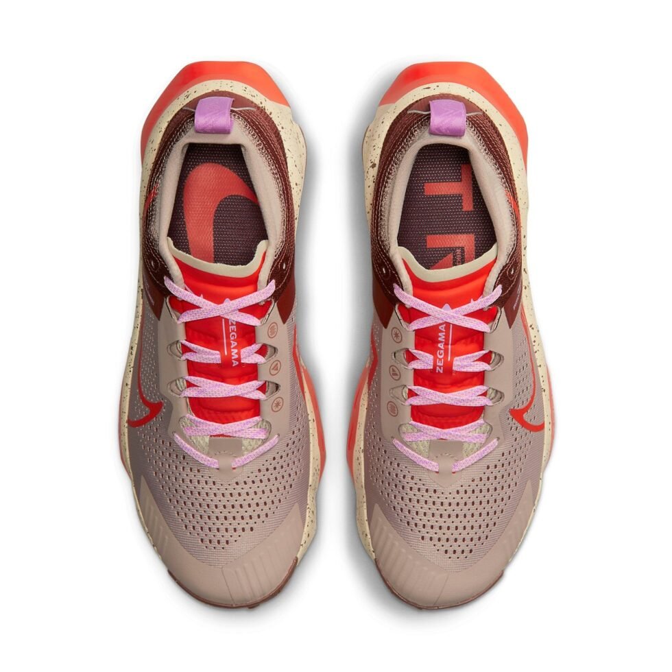 Nike ZoomX Zegama Trail 'Diffused Taupe Dark Pony Sand Drift Picante Red' DH0623-200 - Image 4