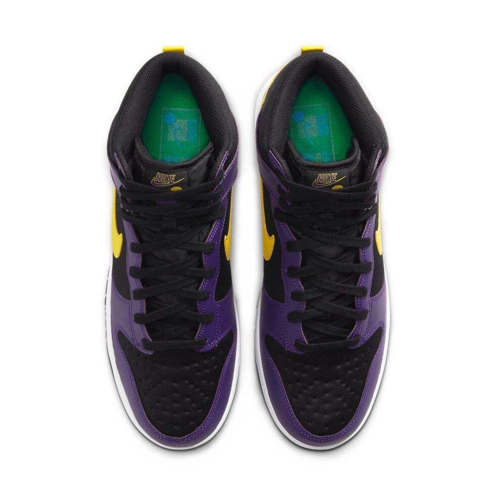 Nike Dunk High Premium EMB 'Lakers' DH0642-001 - Image 4