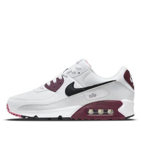 (WMNS) Nike Air Max 90 'White Dark Beetroot' DH1316-100
