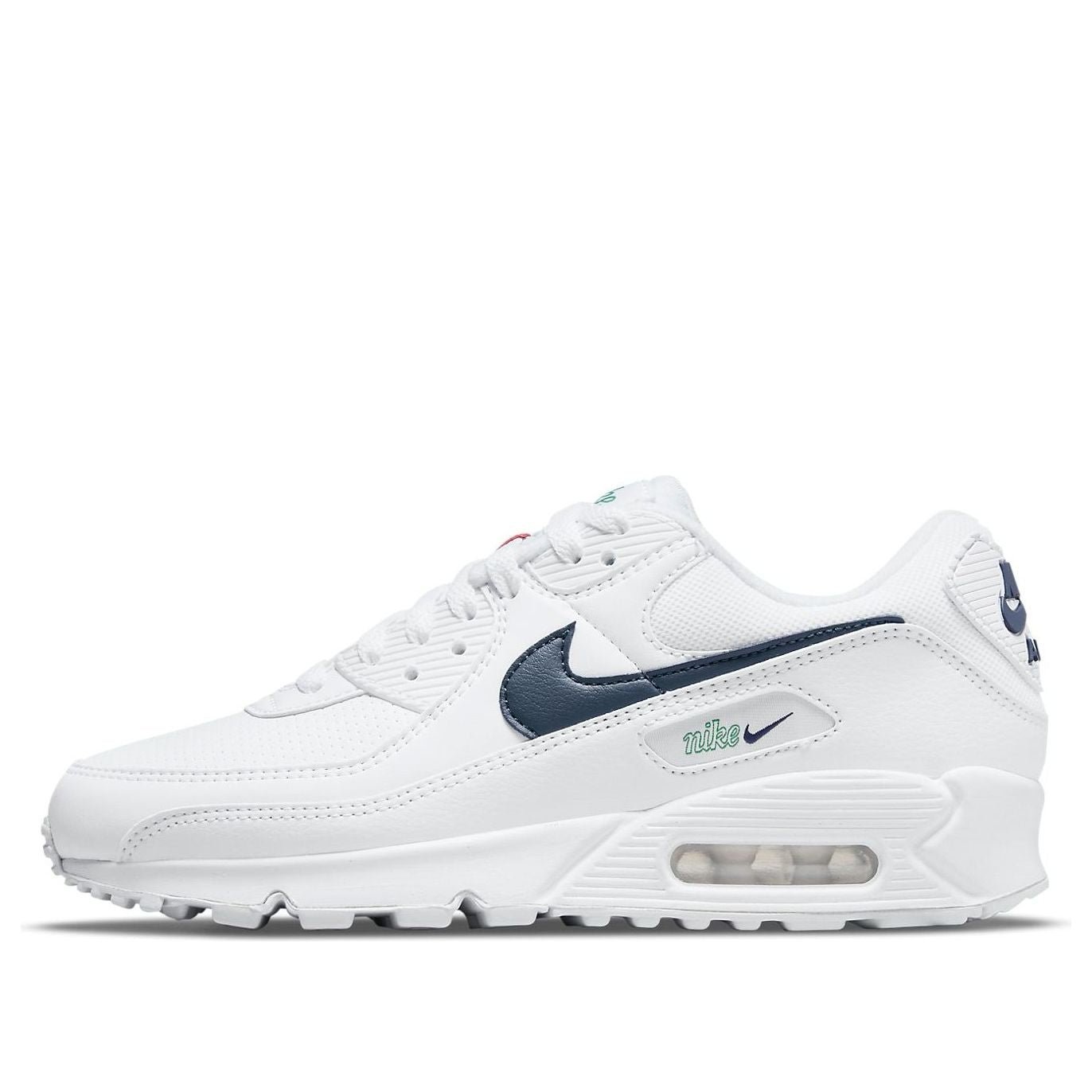 (WMNS) Nike Air Max 90 'White Racer Blue' DH1316-101