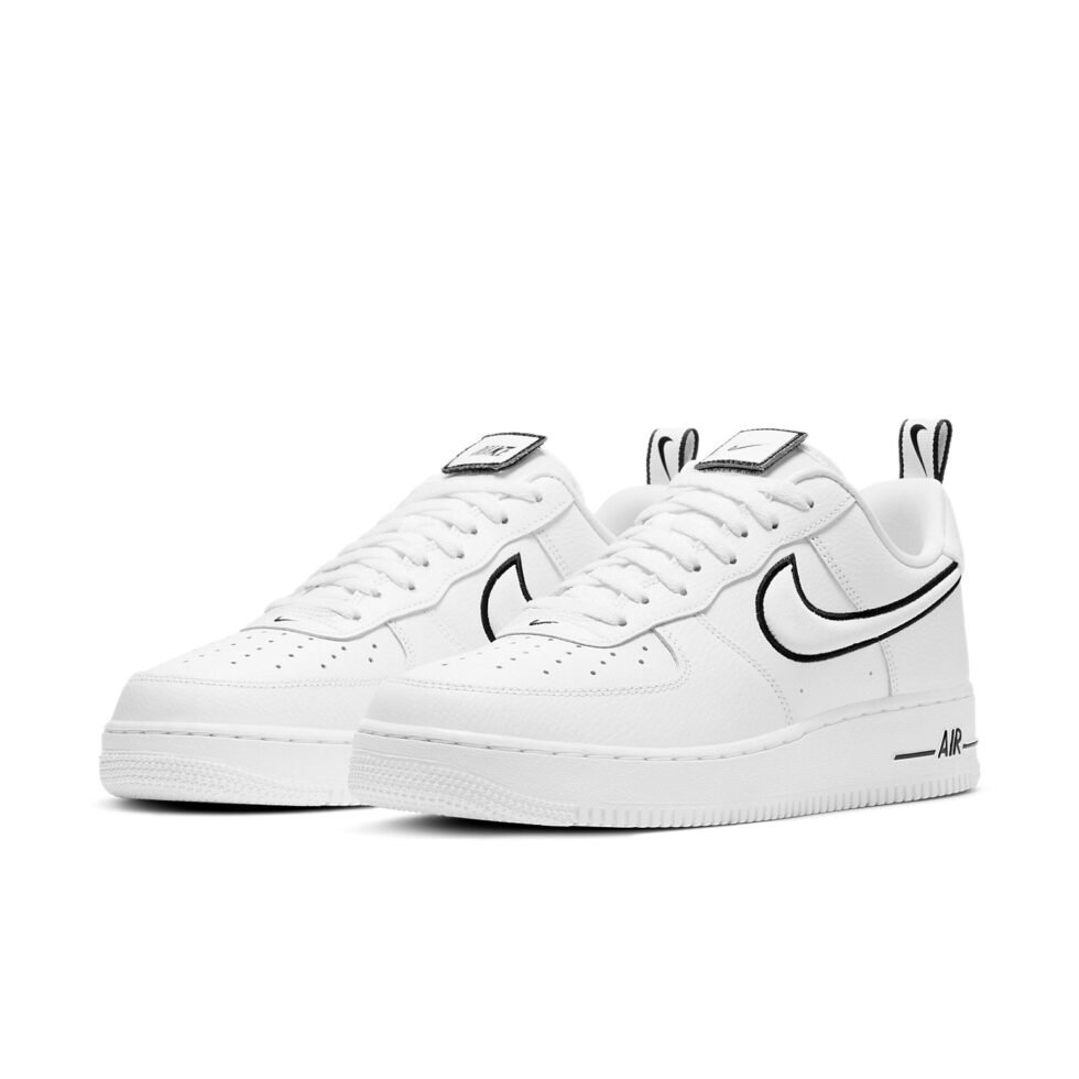 Nike Air Force 1 'White Black Outline Swoosh' DH2472-100 - Image 3