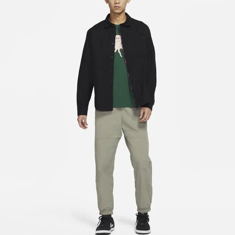 Nike Unisex SB Skateboard Long-Sleeved Shirt Black DH2661-010 - Image 3