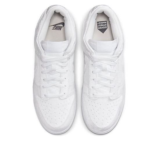 Nike x Dover Street Market Dunk Low 'White Velvet' DH2686-100 - Image 4