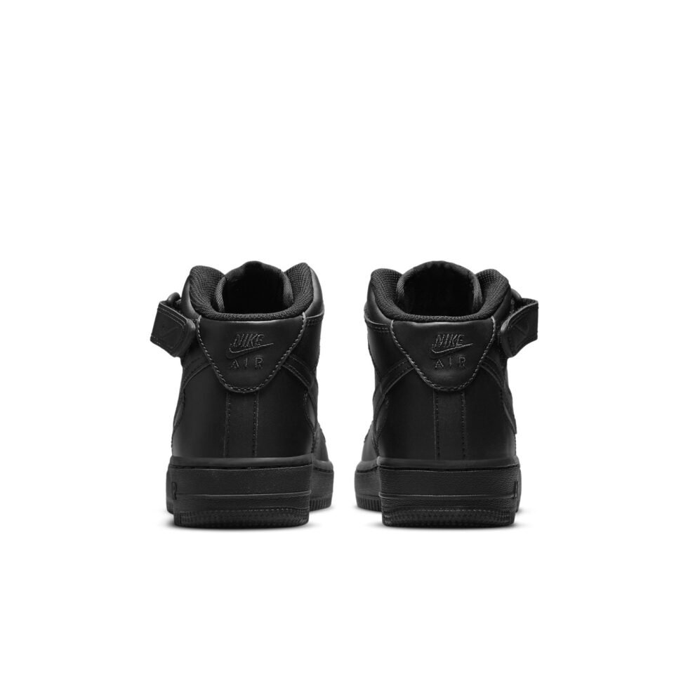 (GS) Nike Air Force 1 Mid LE 'Triple Black' DH2933-001 - Image 5