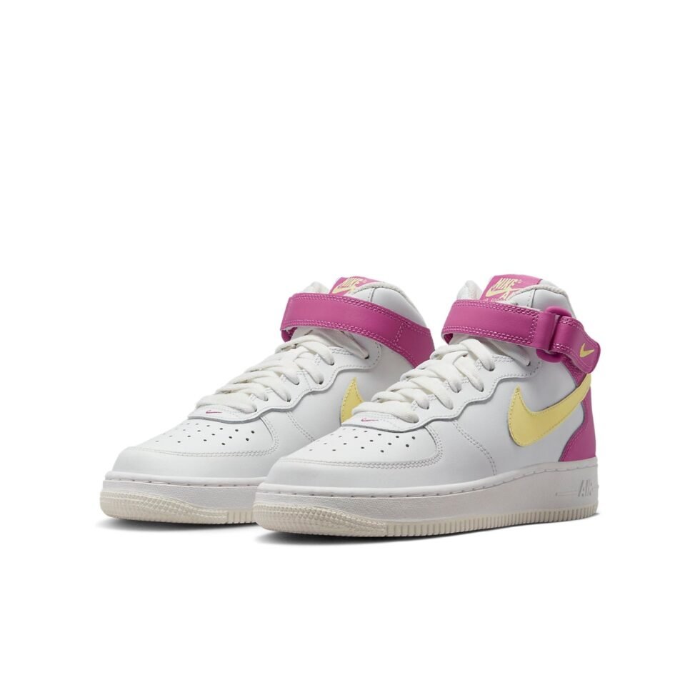 (GS) Nike Air Force 1 Mid LE 'Citron Fuchsia' DH2933-100 - Image 3
