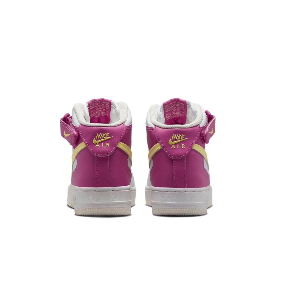(GS) Nike Air Force 1 Mid LE 'Citron Fuchsia' DH2933-100 - Image 5