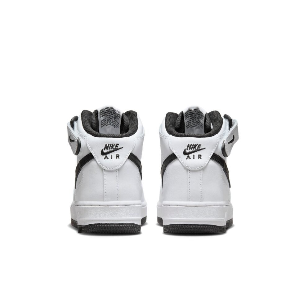(GS) Nike Air Force 1 Mid LE 'White Black' DH2933-103 - Image 5