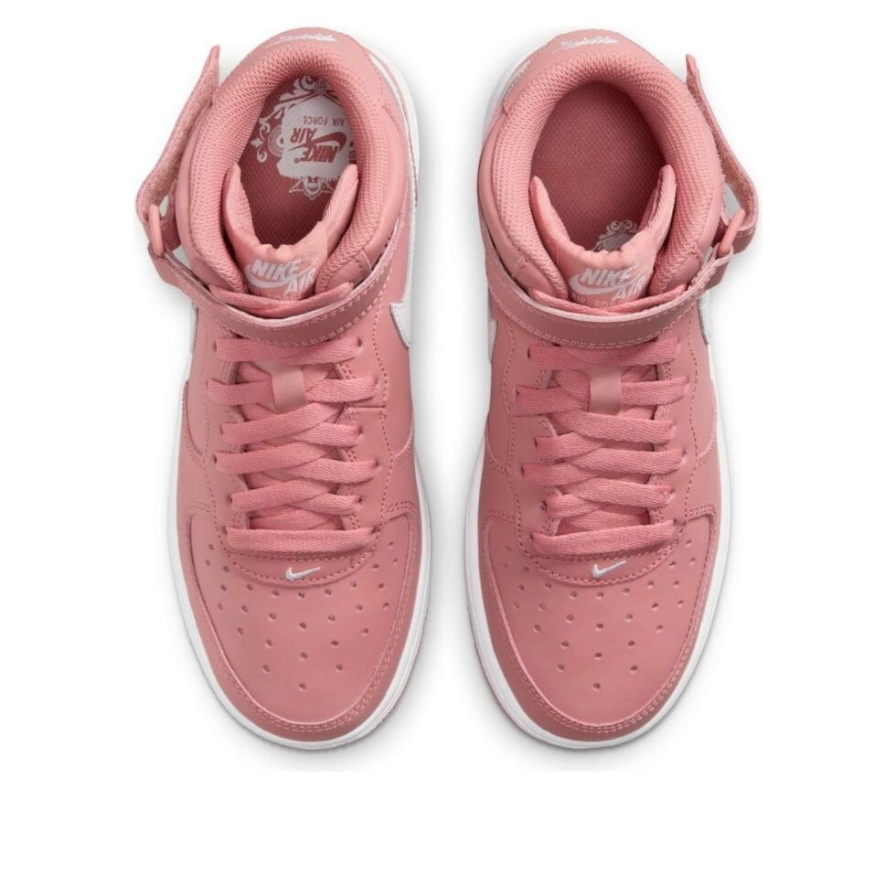 (GS) Nike Air Force 1 Mid LE 'Red Stardust' DH2933-600 - Image 4