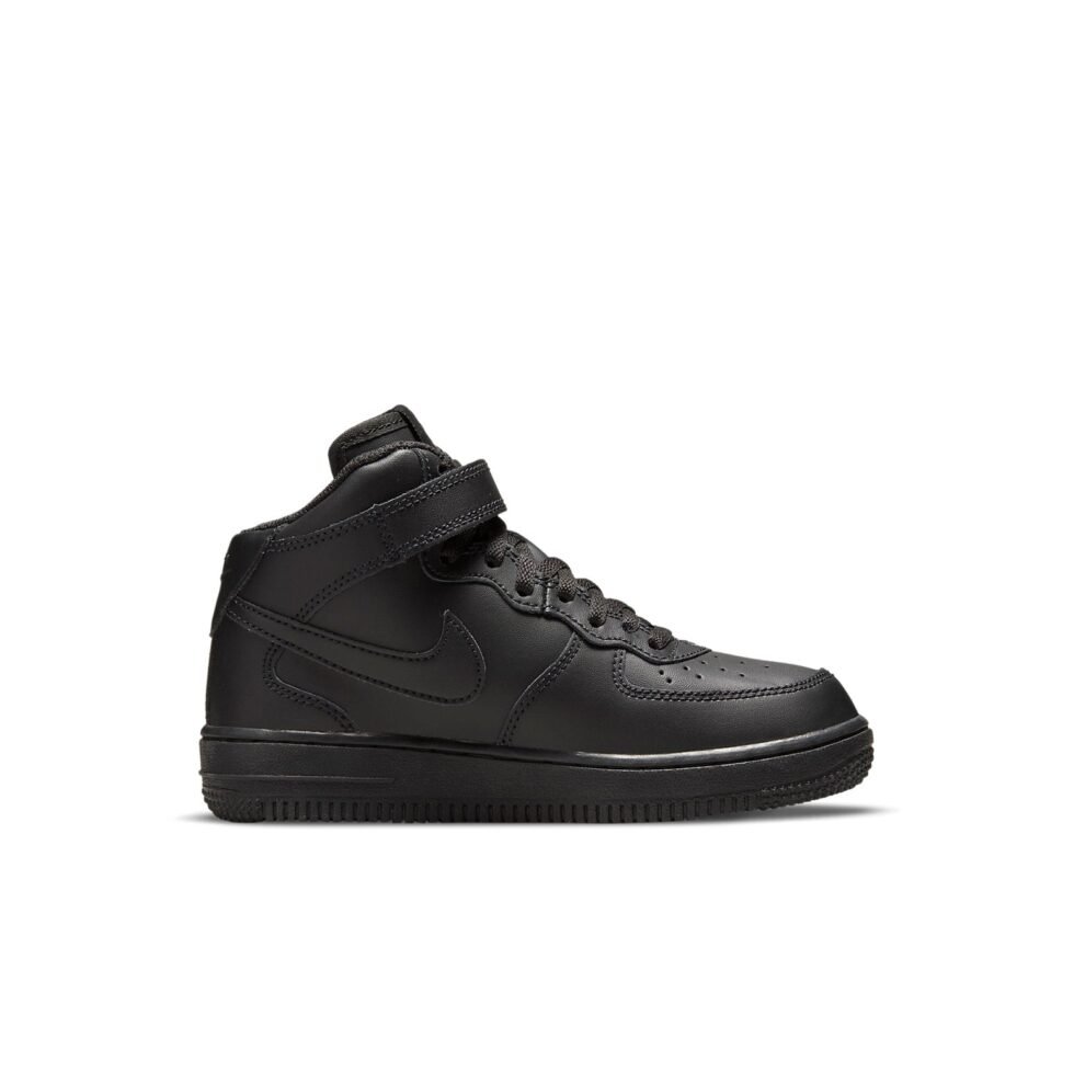 (PS) Nike Air Force 1 Mid LE 'Triple Black' DH2934-001 - Image 2